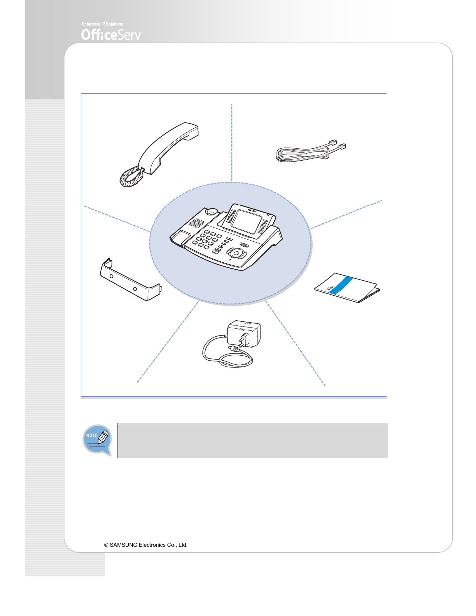 Checking parts in the package | Samsung ITP-5112L User Manual | Page 10 / 44