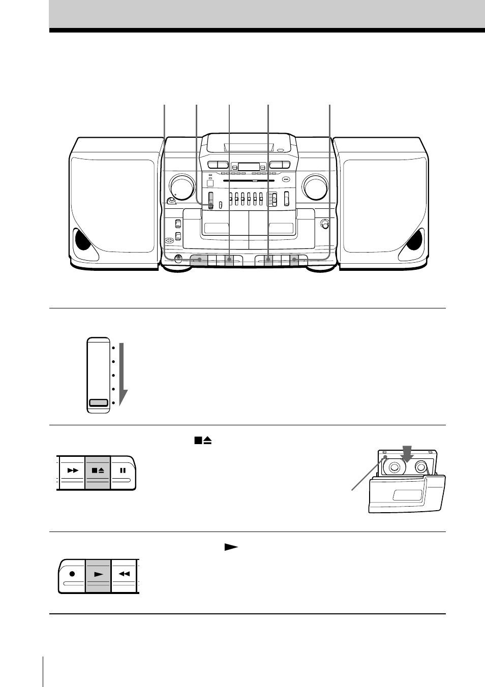 Playing a tape | Sony CFD-CD777S User Manual | Page 8 / 32
