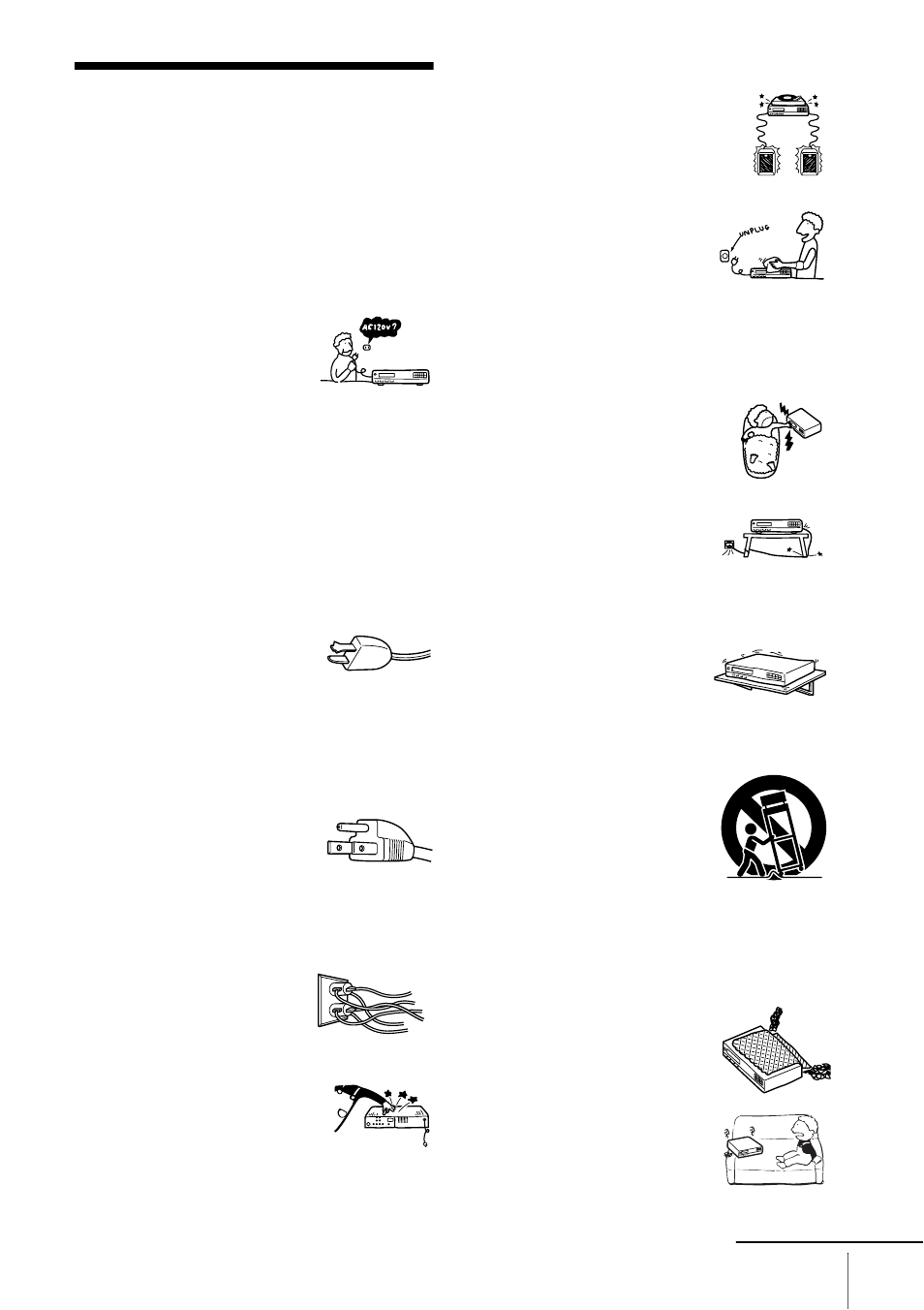 Important safeguards | Sony SLV-D300P User Manual | Page 3 / 112