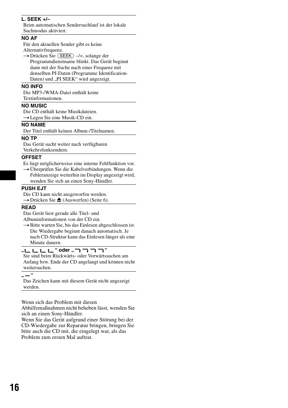 Sony CDX-GT20 User Manual | Page 30 / 80