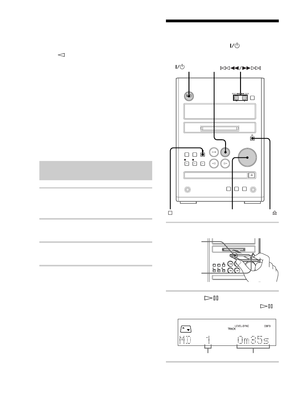Playing an md, Recording on an md and a tape at the same time, Perform steps 5 to 7 of “recording on a tape | Insert an md, Recording a cd on an md or a tape (continued), Press md hs | Sony CMT-J3MD User Manual | Page 14 / 80