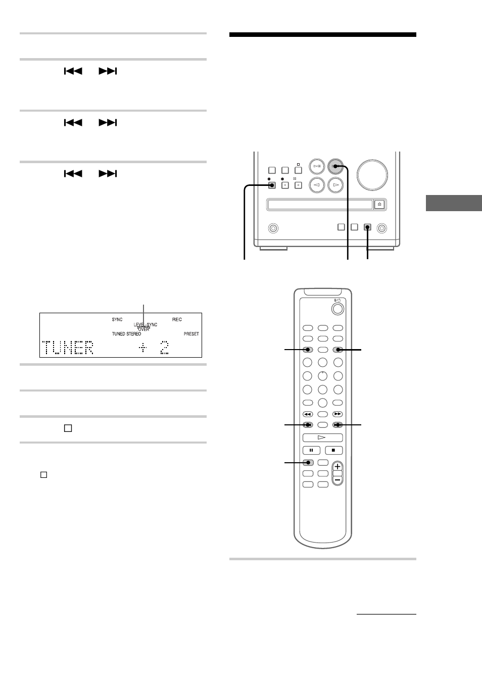 Monaural recording | Sony CMT-J3MD User Manual | Page 41 / 80