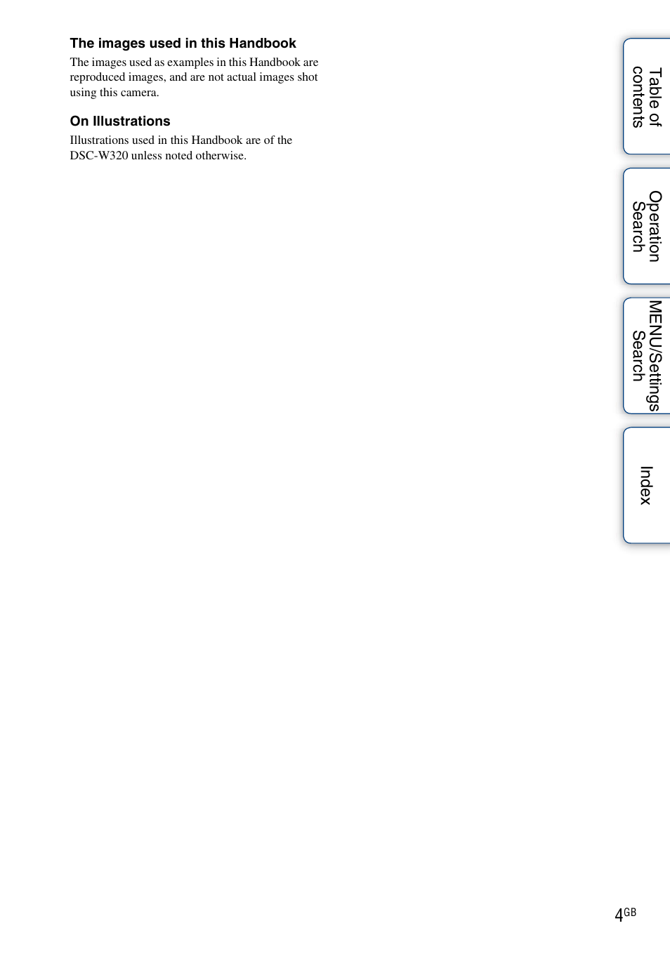 Sony DSC-W330 User Manual | Page 4 / 104