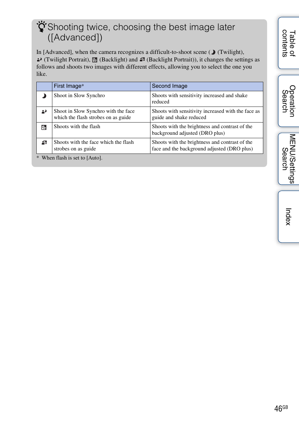 Sony DSC-W330 User Manual | Page 46 / 104