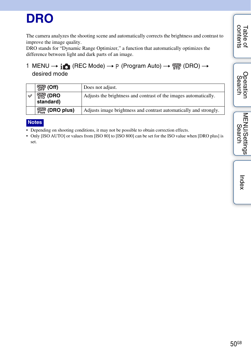 Sony DSC-W330 User Manual | Page 50 / 104