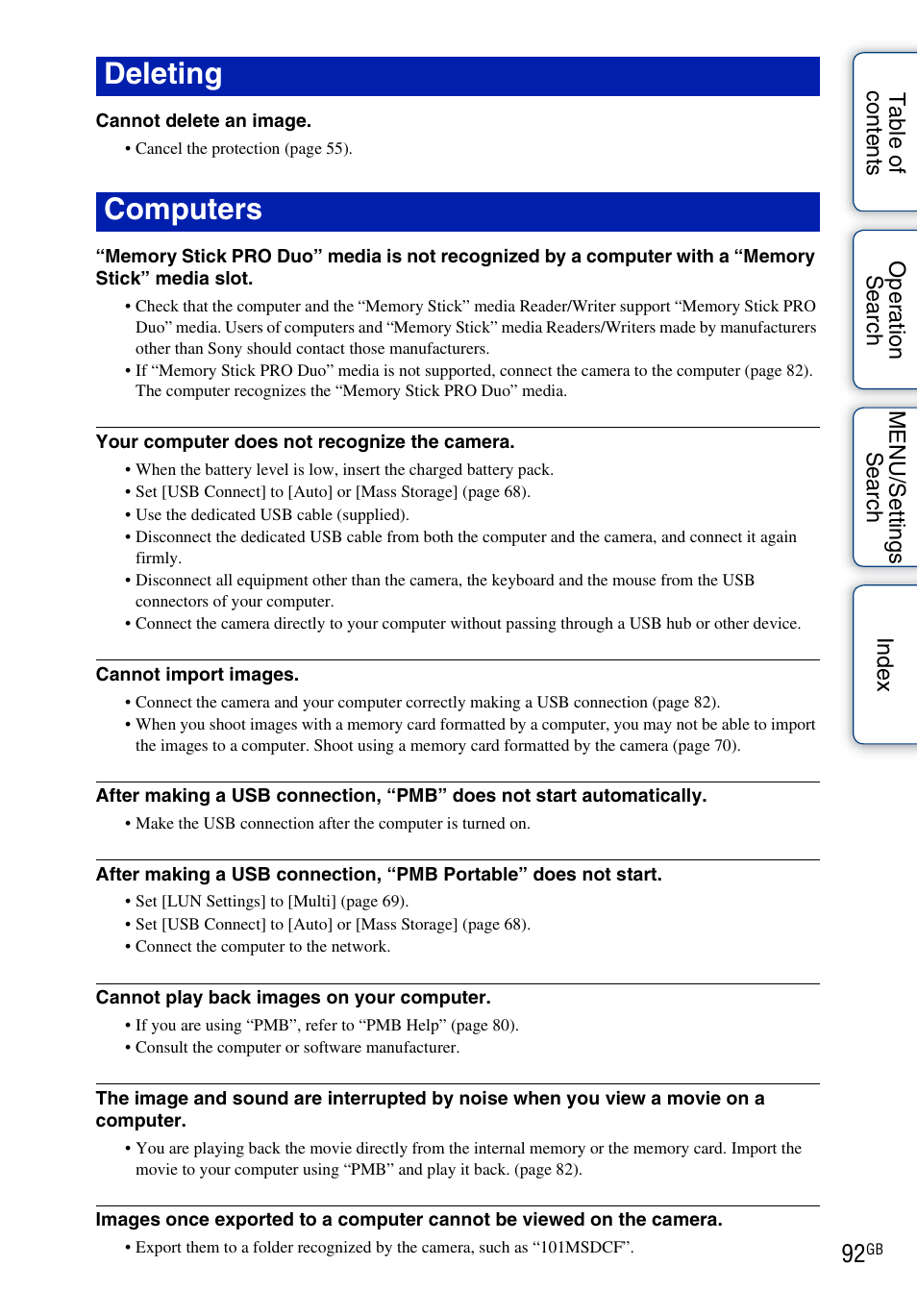 Deleting computers | Sony DSC-W330 User Manual | Page 92 / 104