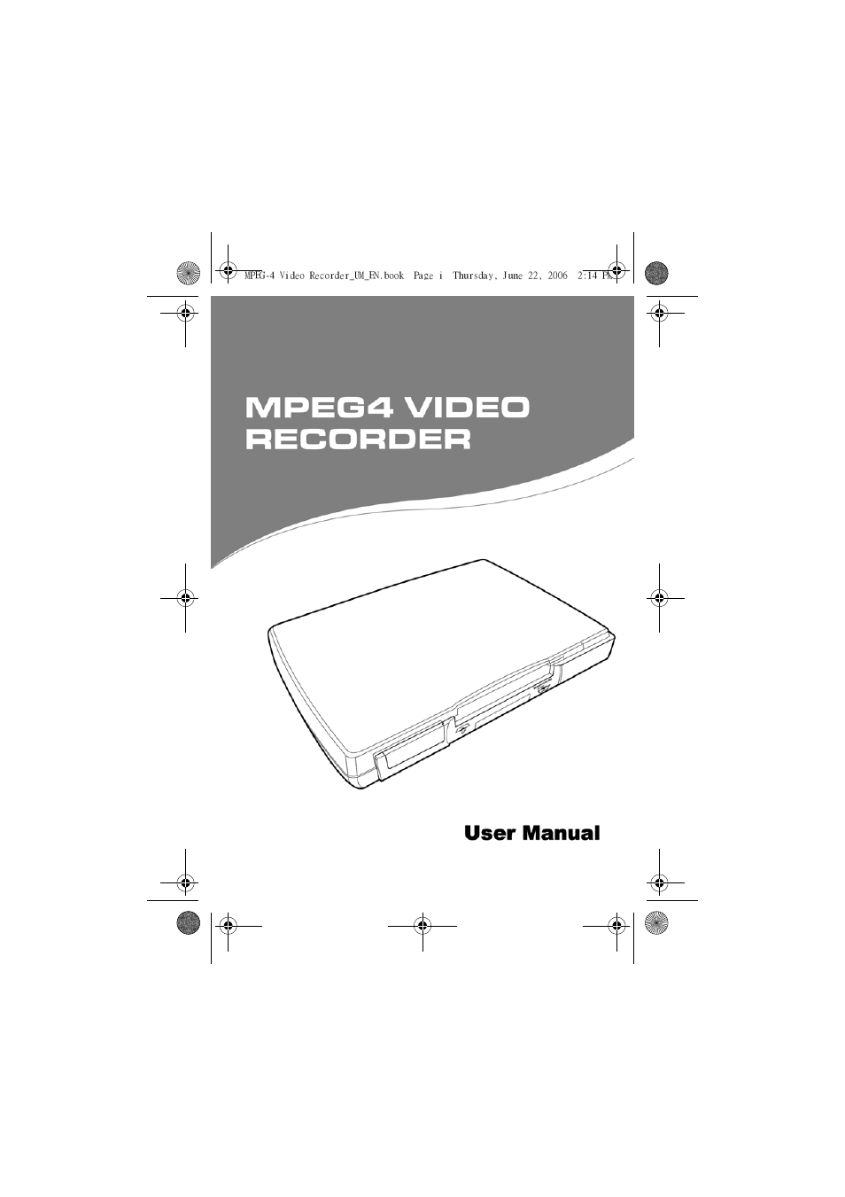 Sony MPEG4 Video Recorder User Manual | 54 pages