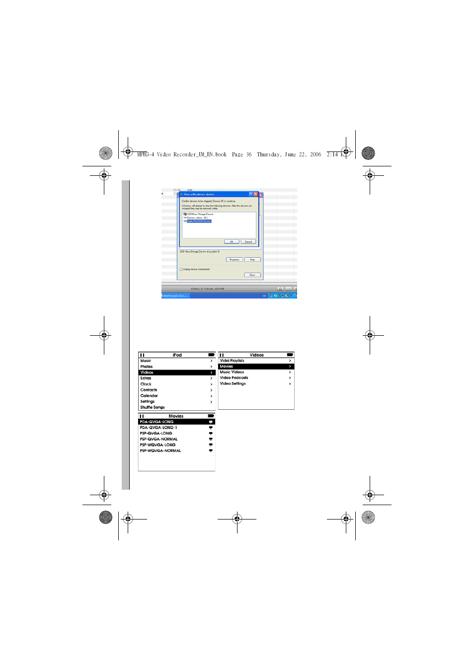 Sony MPEG4 Video Recorder User Manual | Page 40 / 54