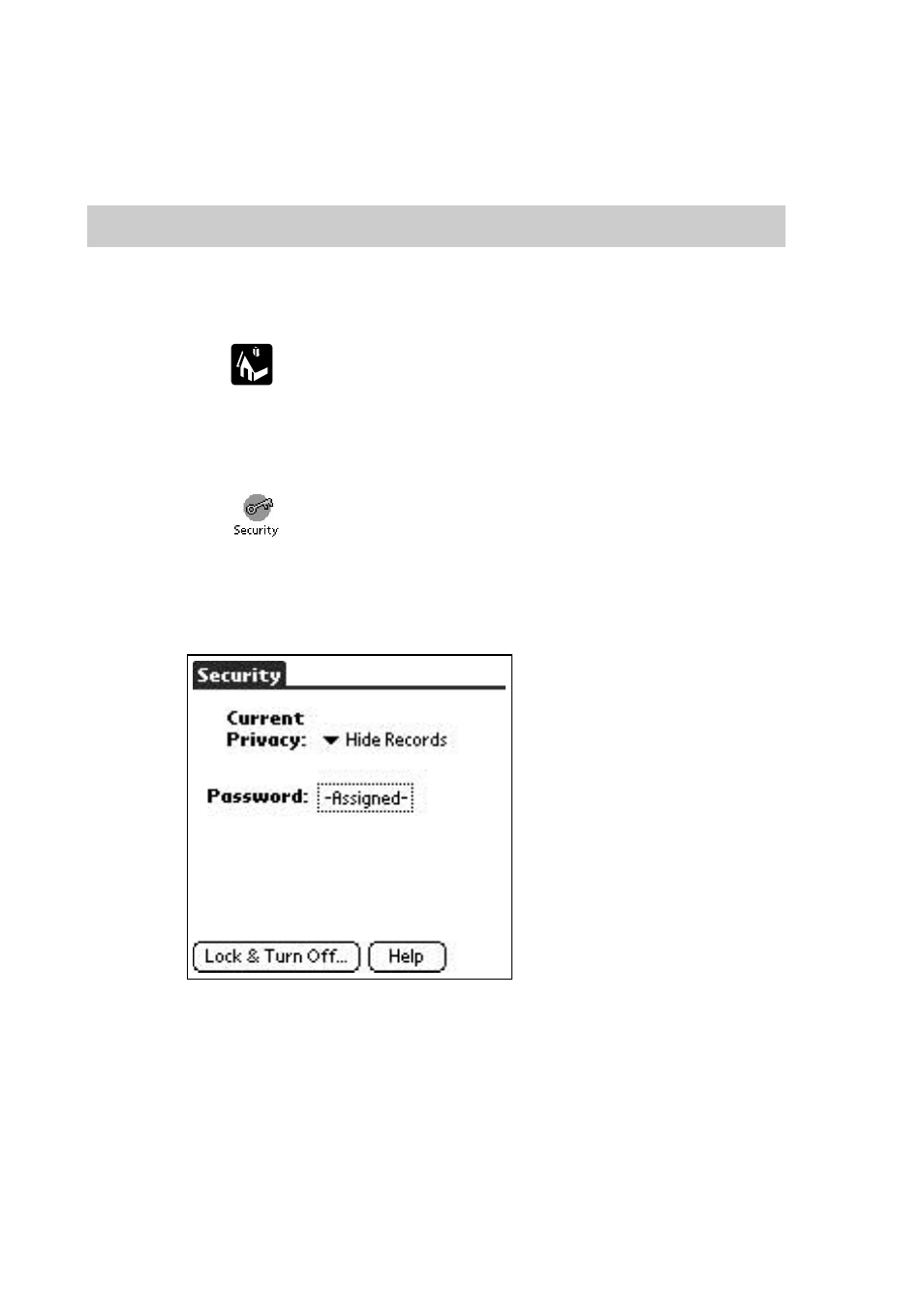 Viewing the private records | Sony PEG-S300 User Manual | Page 126 / 192