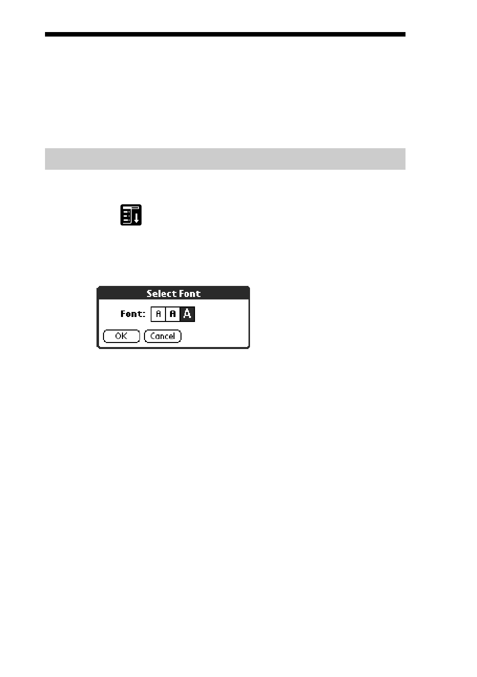 Choosing fonts, To change the font style | Sony PEG-S300 User Manual | Page 134 / 192