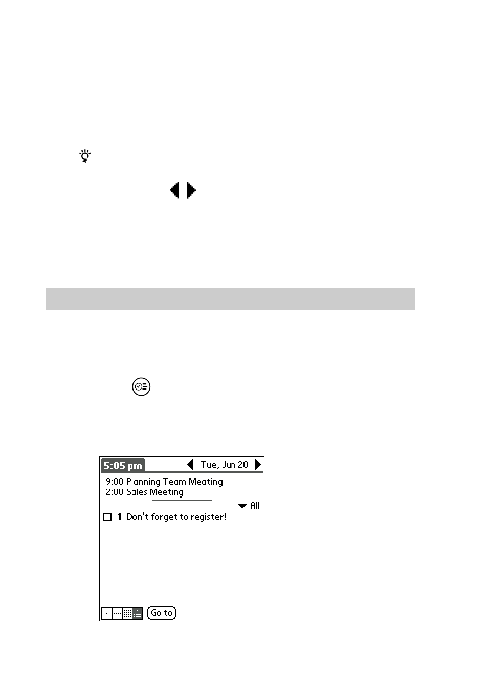 Working in agenda view | Sony PEG-S300 User Manual | Page 36 / 192