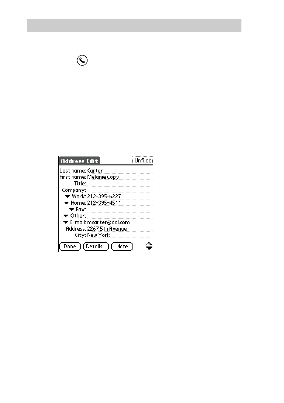 Deleting the address records | Sony PEG-S300 User Manual | Page 60 / 192