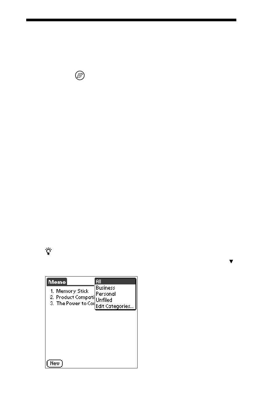Reviewing memos | Sony PEG-S300 User Manual | Page 84 / 192