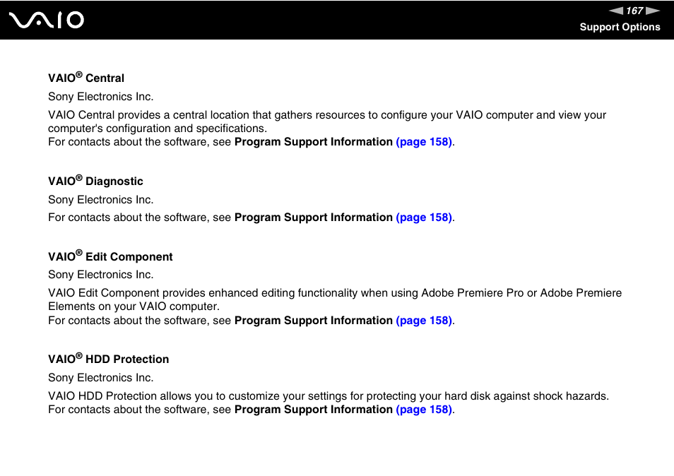 Sony VGC-RM1 User Manual | Page 167 / 170