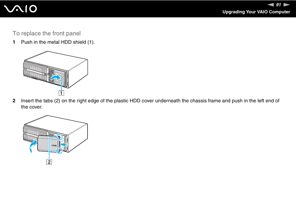 Sony VGC-RM1 User Manual | Page 91 / 170