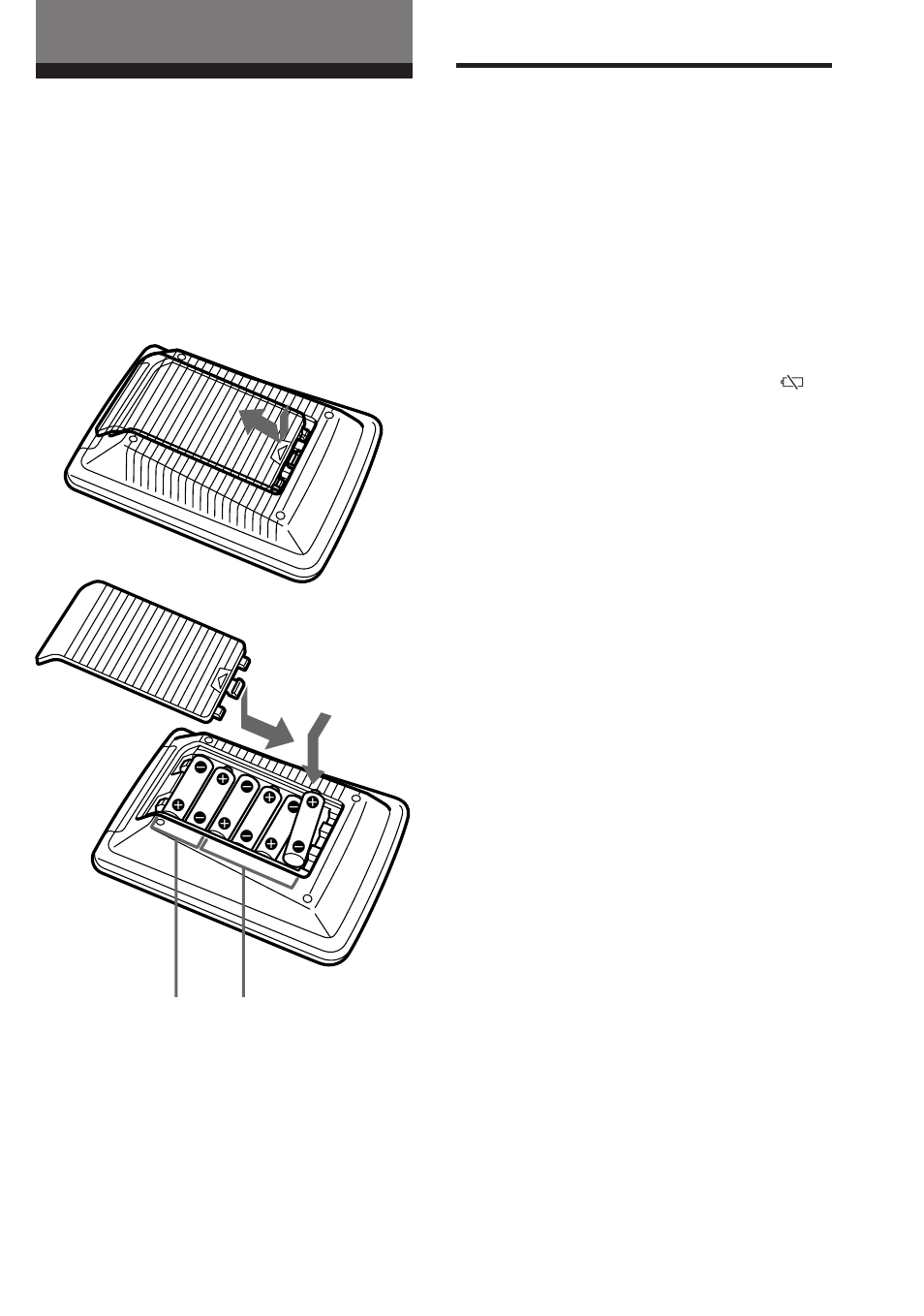 Batterij-inleg, Wanneer de batterijen te vervangen | Sony RM-AV2000T User Manual | Page 50 / 88