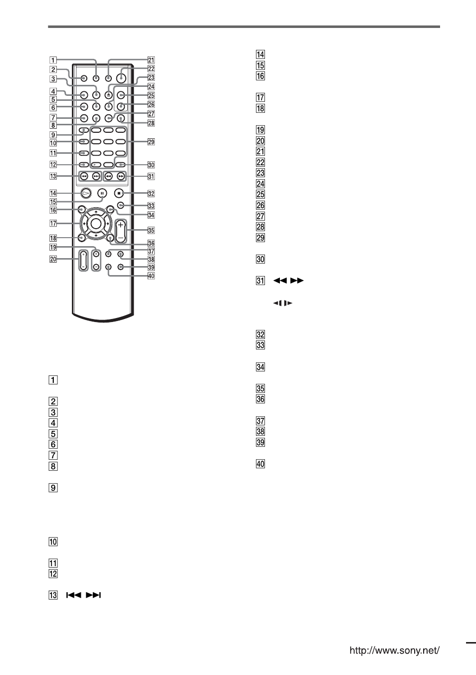 Quick reference for remote, Commander ......................back cover, Quick reference for remote commander | Sony DAV-SB500W User Manual | Page 96 / 96
