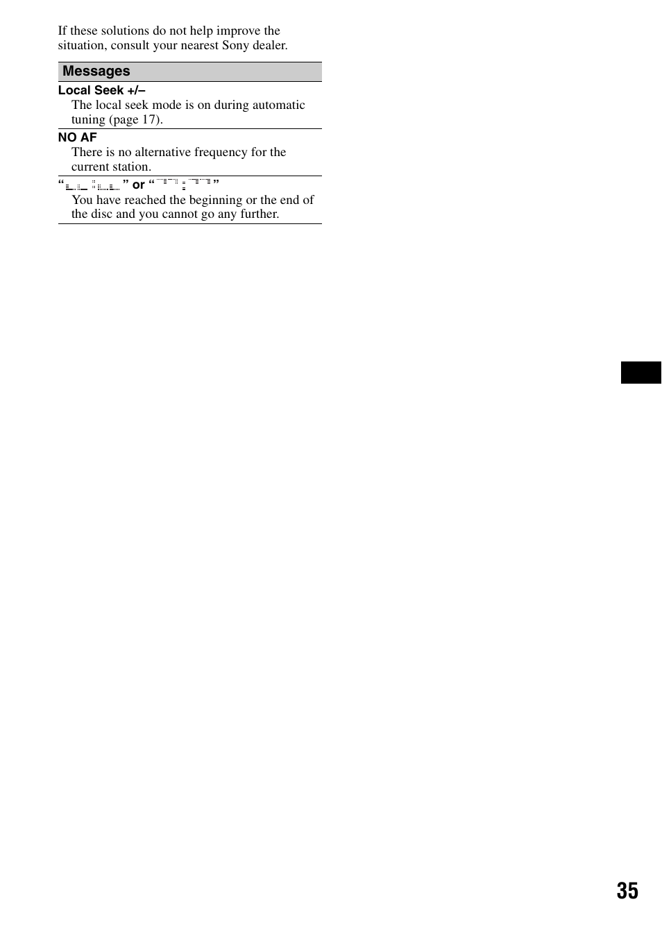 Sony CDX-F7700 User Manual | Page 35 / 72