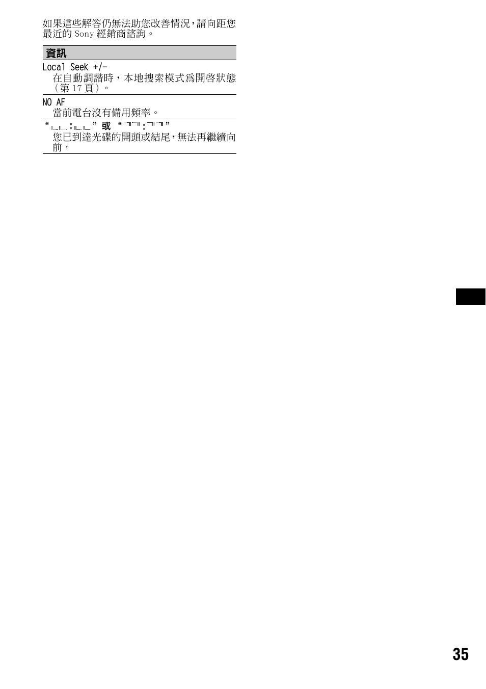 Sony CDX-F7700 User Manual | Page 69 / 72
