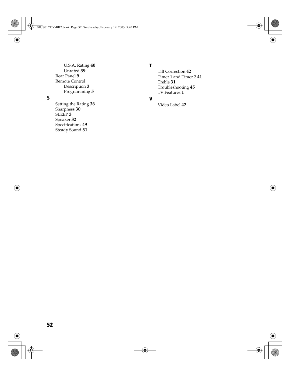 Sony KV-27FV310 User Manual | Page 60 / 68