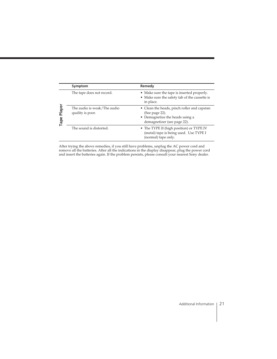 Sony CFD-121 User Manual | Page 21 / 24