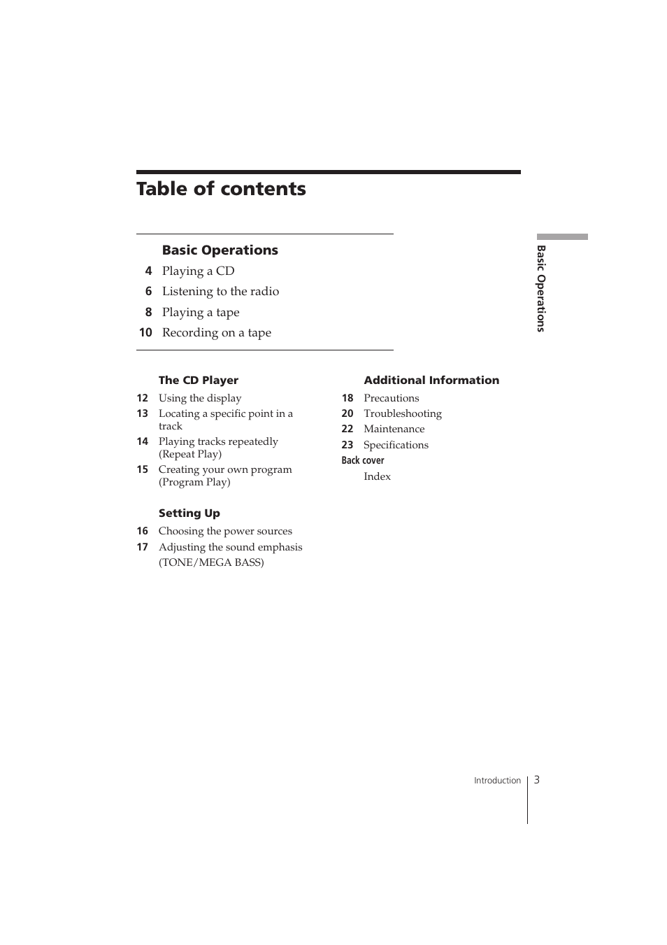 Sony CFD-121 User Manual | Page 3 / 24