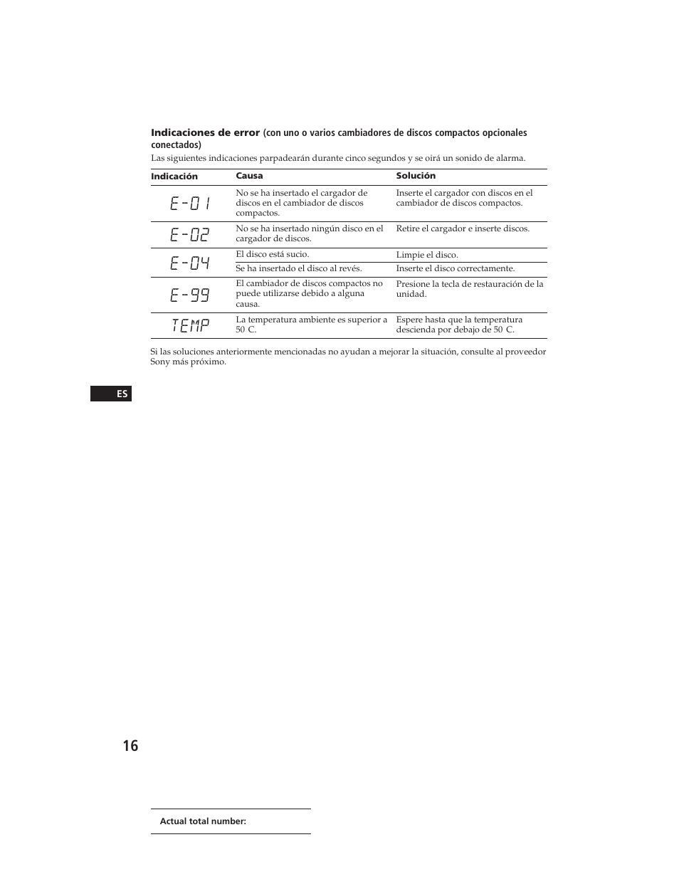Sony XR-C290 User Manual | Page 31 / 33