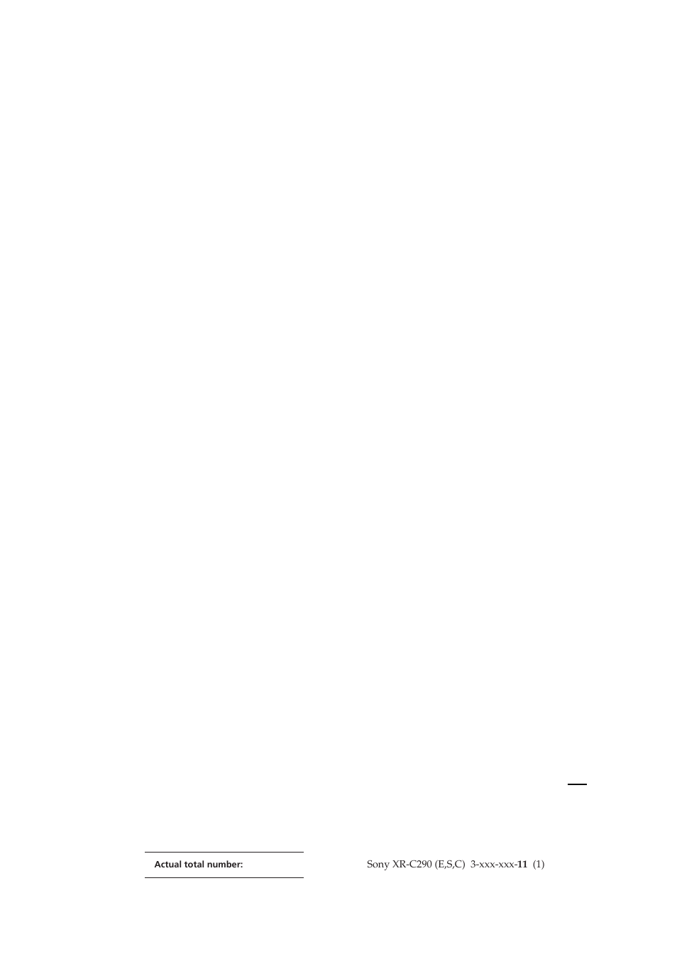 Sony XR-C290 User Manual | Page 33 / 33