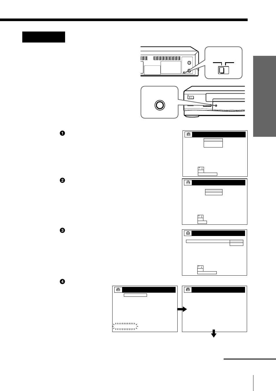 Hookup 1: vcr setup, Press easy set up on the vcr, Rf unit | Getting started, Normal display continued, Easy set up | Sony SLV-669HF User Manual | Page 11 / 68