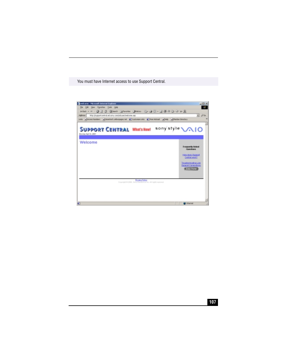 Sony VAIO PCV-RX490TV User Manual | Page 109 / 142