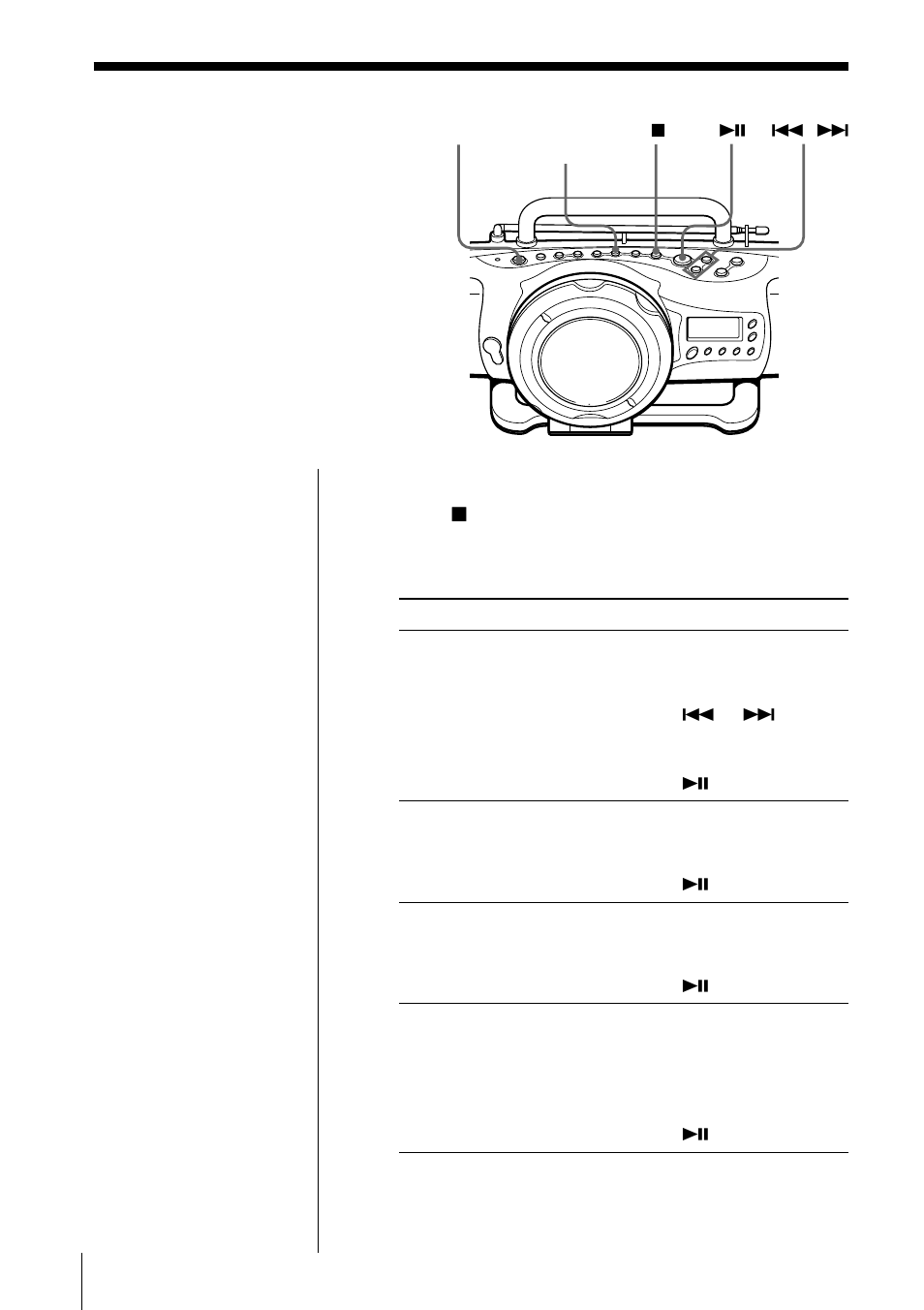 Playing tracks repeatedly (repeat play), Playing tracks repeatedly | Sony ZS-X7 User Manual | Page 10 / 36