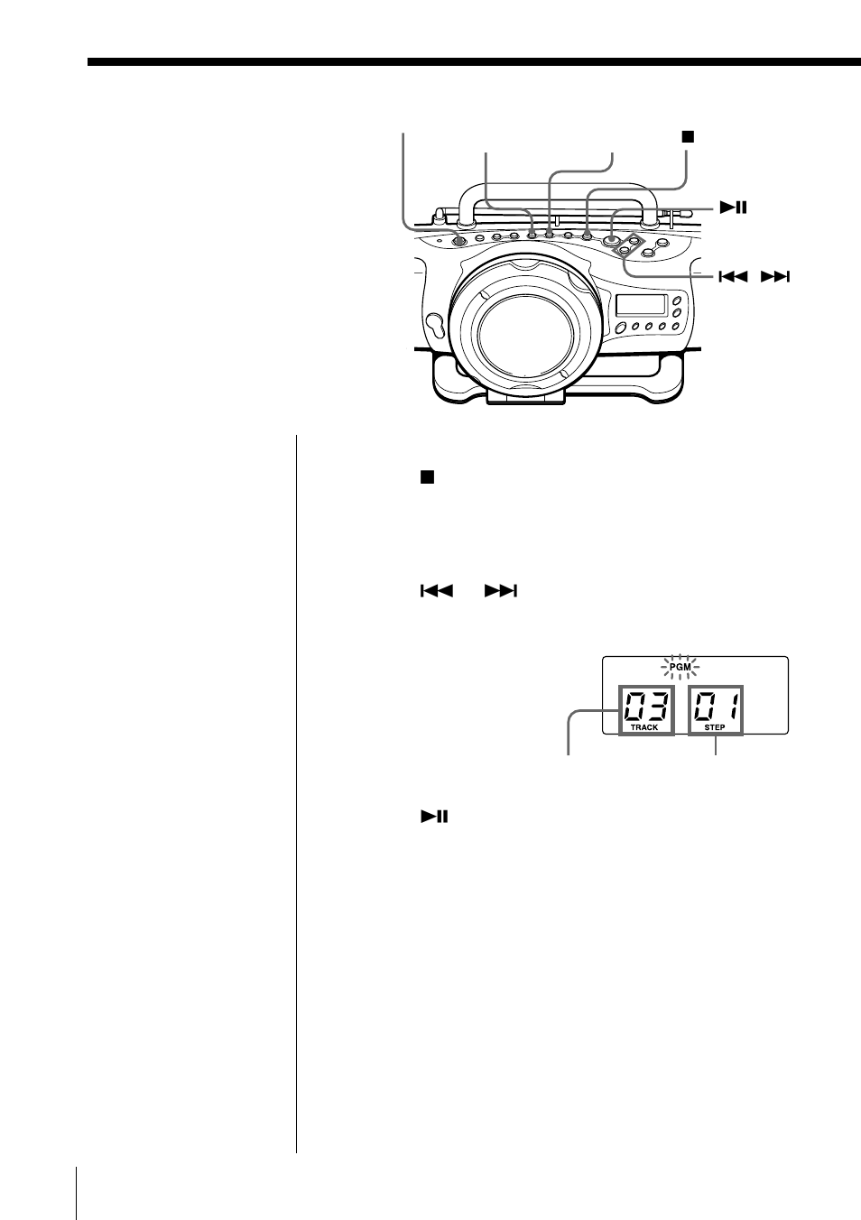Creating your own program (program play), Creating your own program | Sony ZS-X7 User Manual | Page 12 / 36
