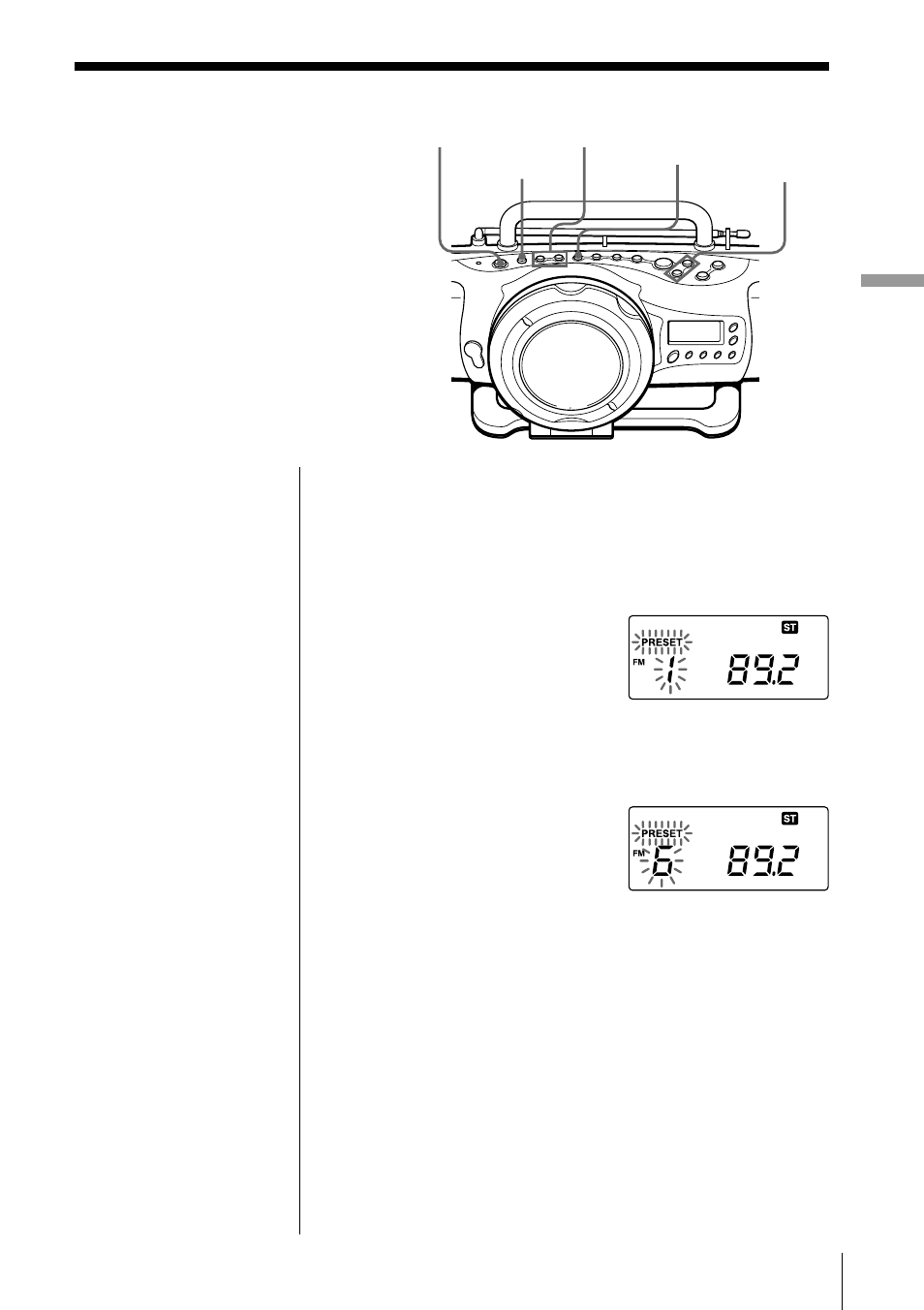 The radio, Presetting radio stations | Sony ZS-X7 User Manual | Page 15 / 36