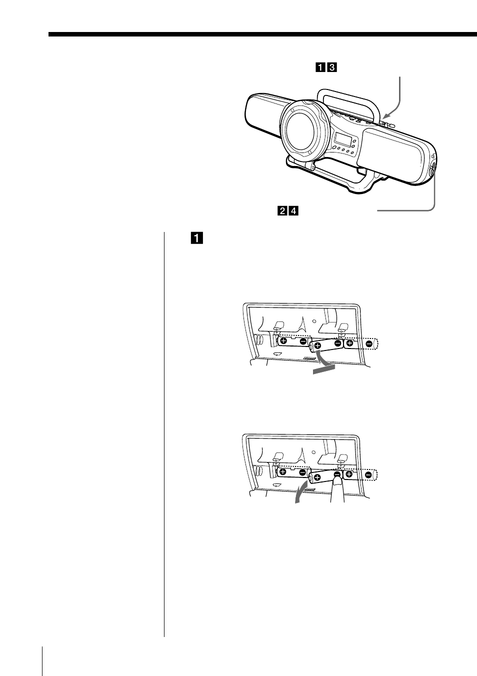 Setting up, Preparing the power sources | Sony ZS-X7 User Manual | Page 22 / 36