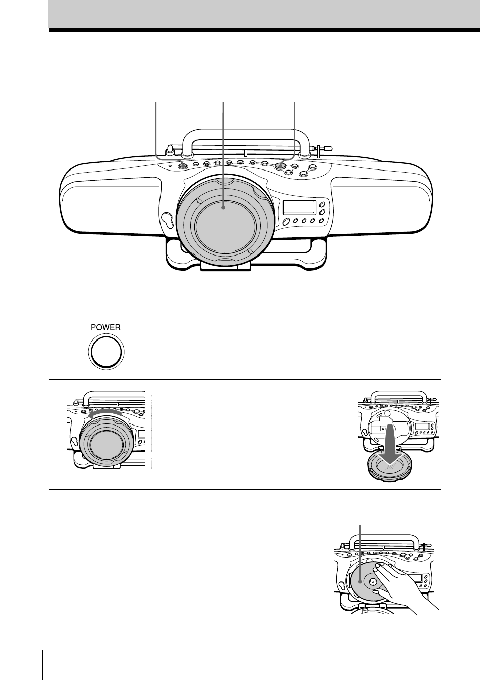 Basic operations, Playing a cd | Sony ZS-X7 User Manual | Page 4 / 36