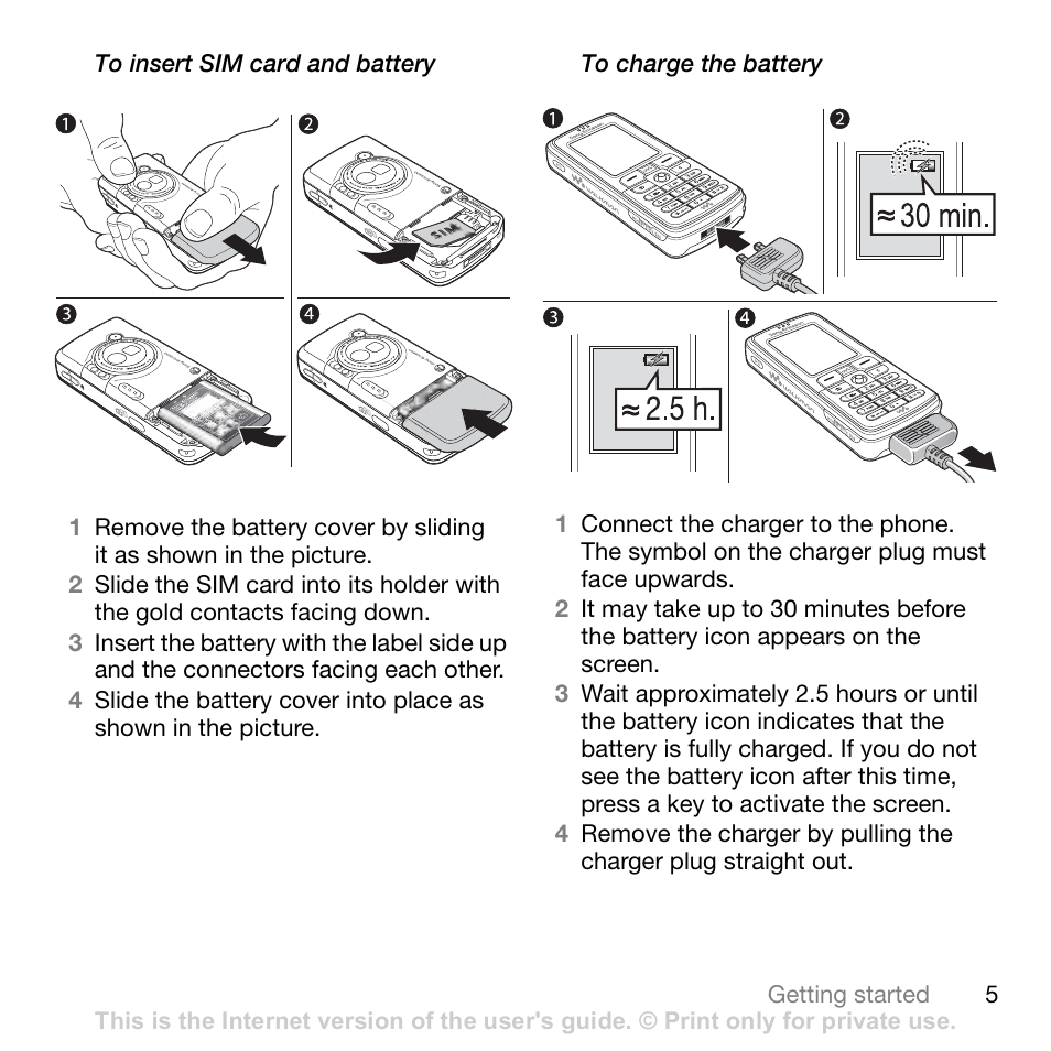 Sony W700i User Manual | Page 5 / 102