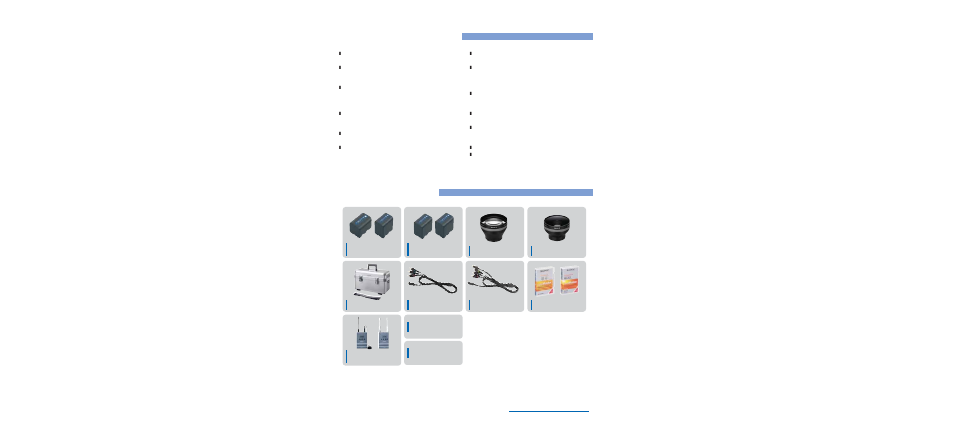 Other convenient functions, Optional accessories | Sony HVR-A1P User Manual | Page 8 / 10