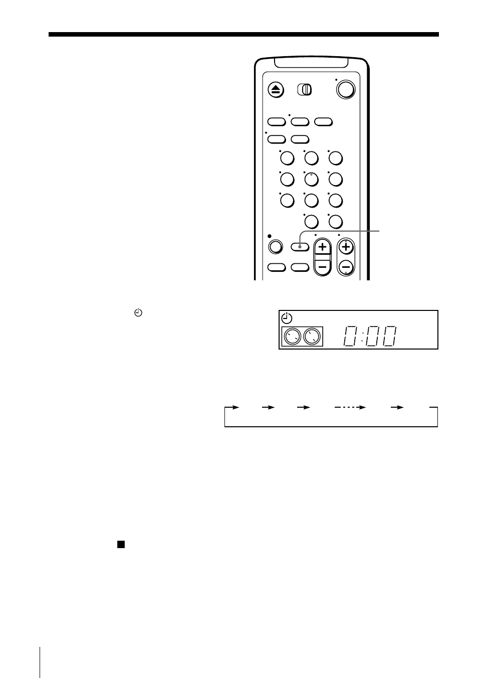 Recording tv programs using the quick timer, Using the quick timer during stop mode | Sony SLV-469 User Manual | Page 38 / 56