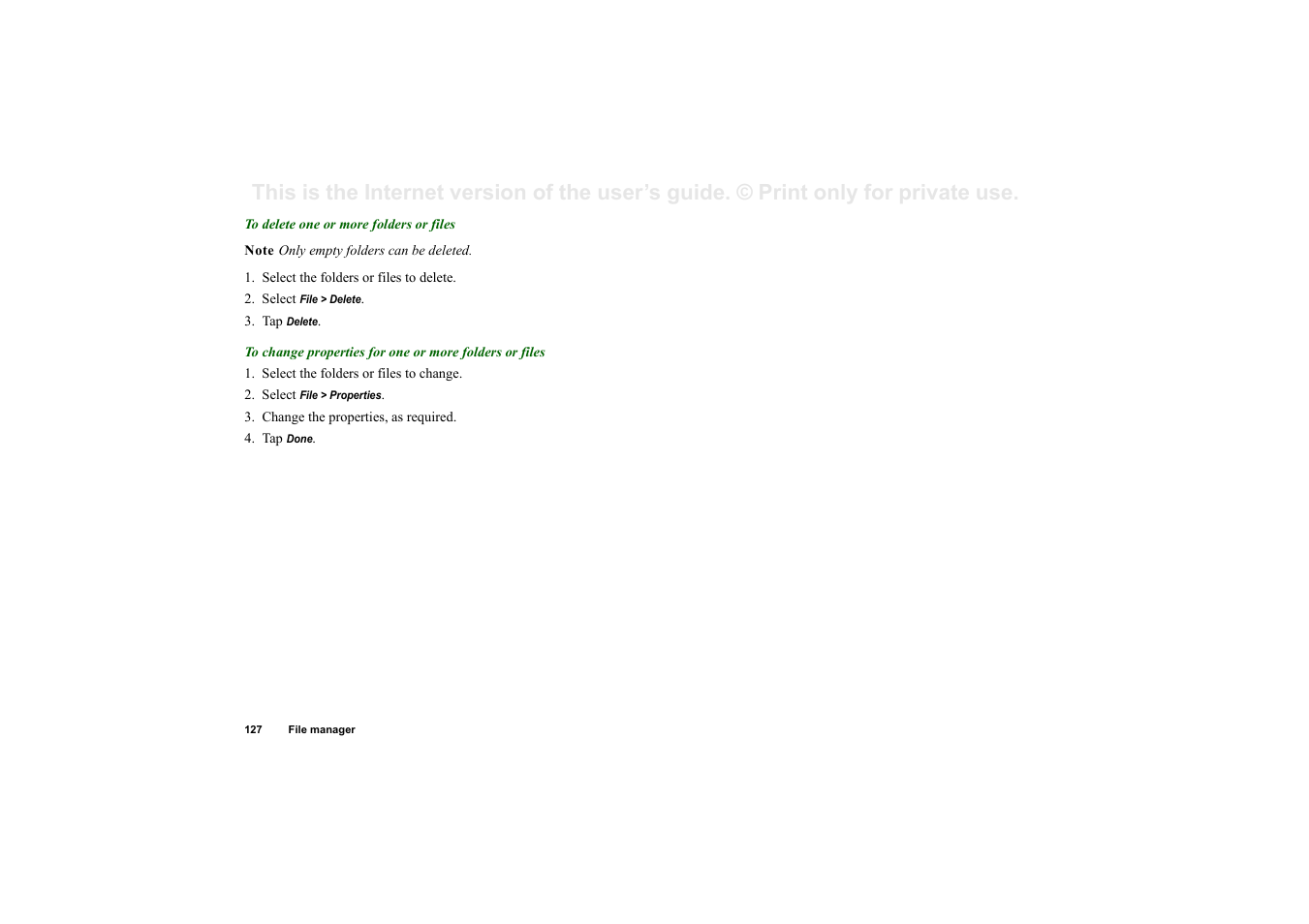 Sony P910a User Manual | Page 127 / 205