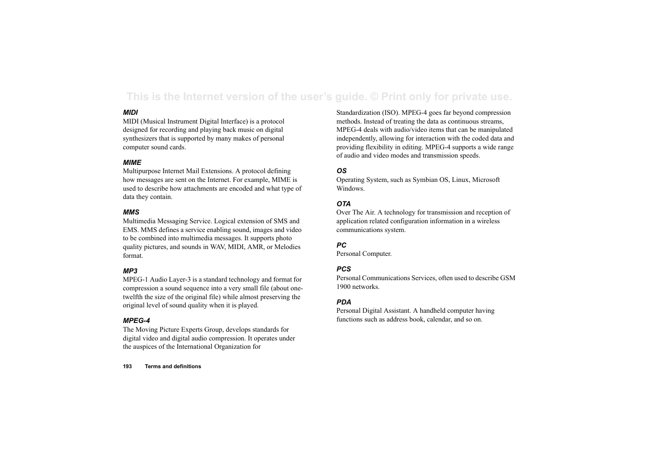 Sony P910a User Manual | Page 193 / 205