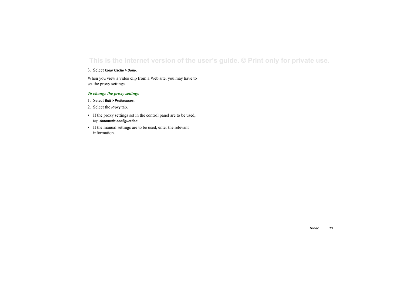 Sony P910a User Manual | Page 71 / 205