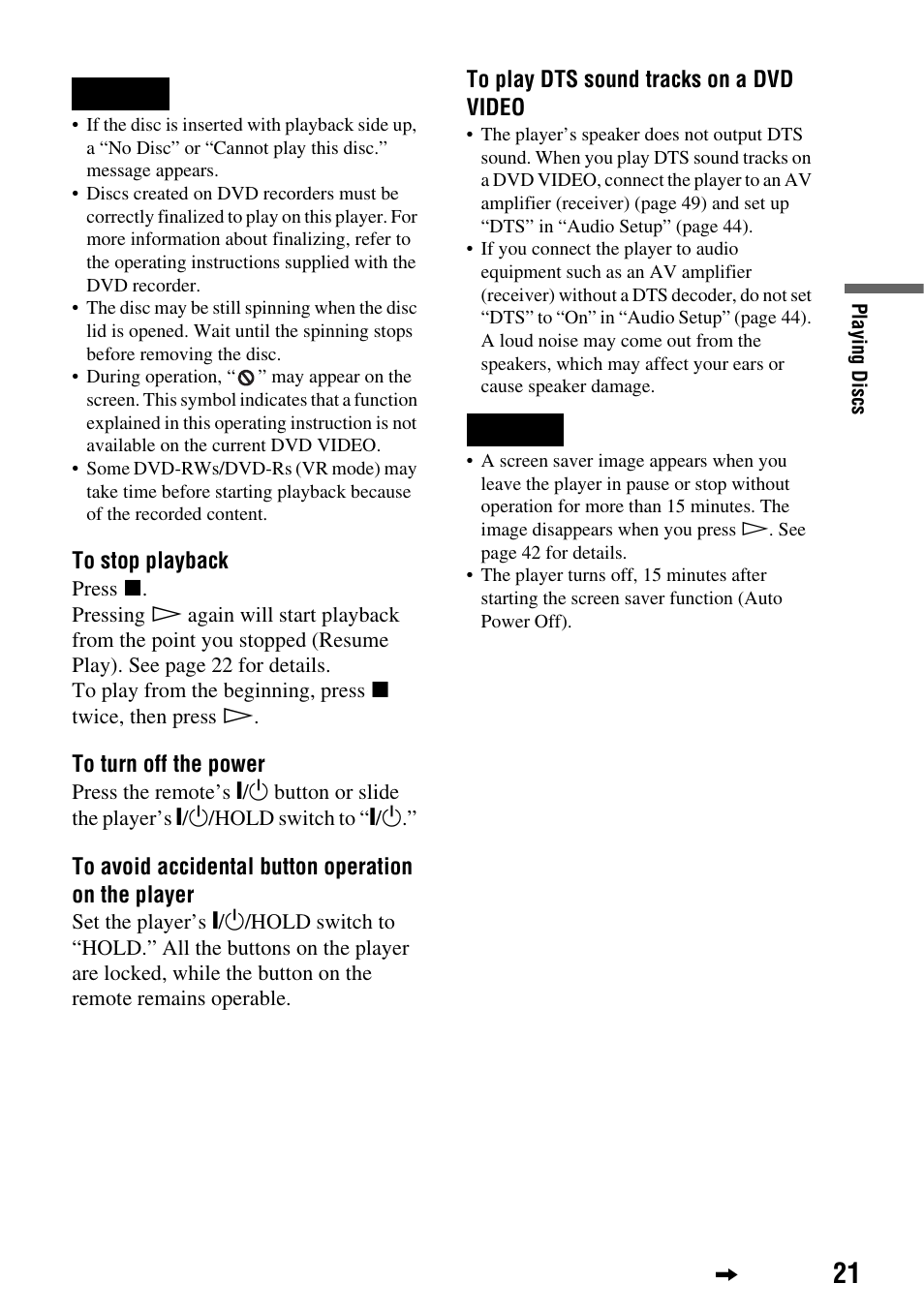 Sony DVP-FX720 User Manual | Page 21 / 60