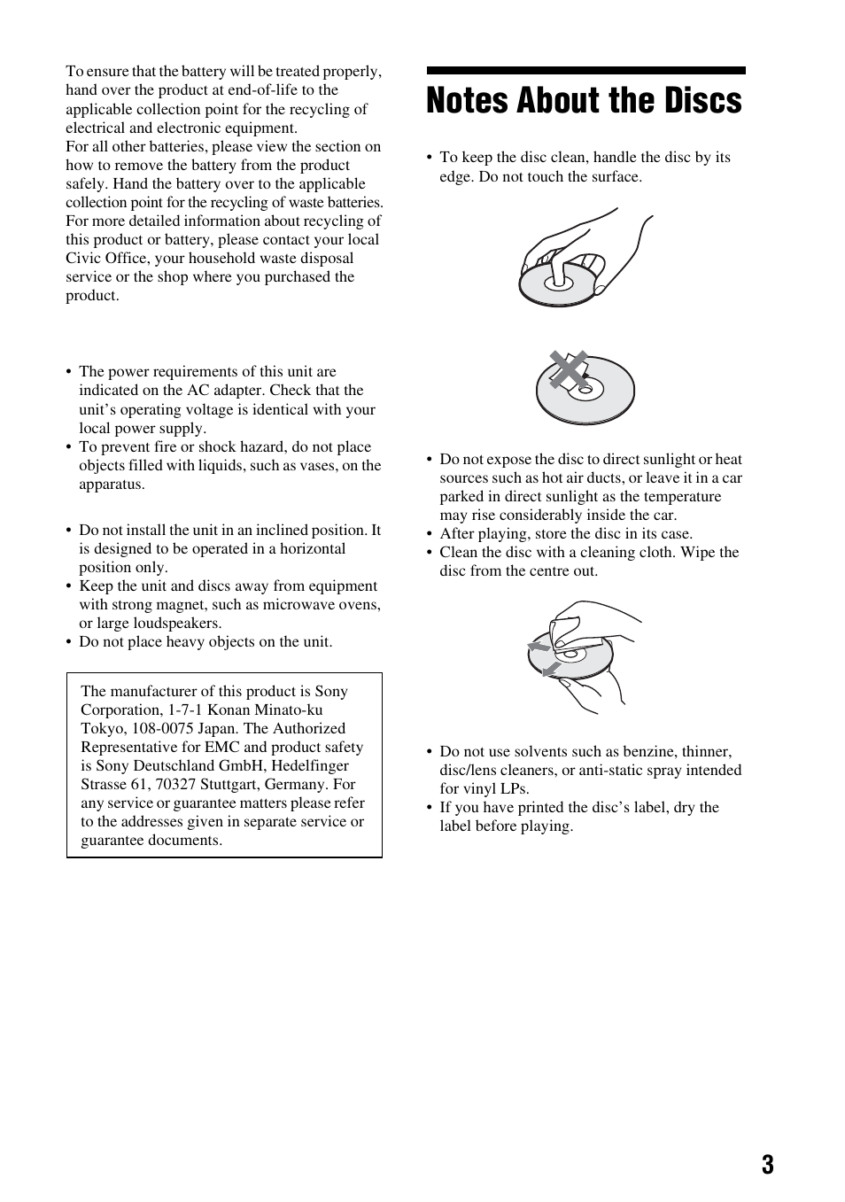 Sony DVP-FX720 User Manual | Page 3 / 60
