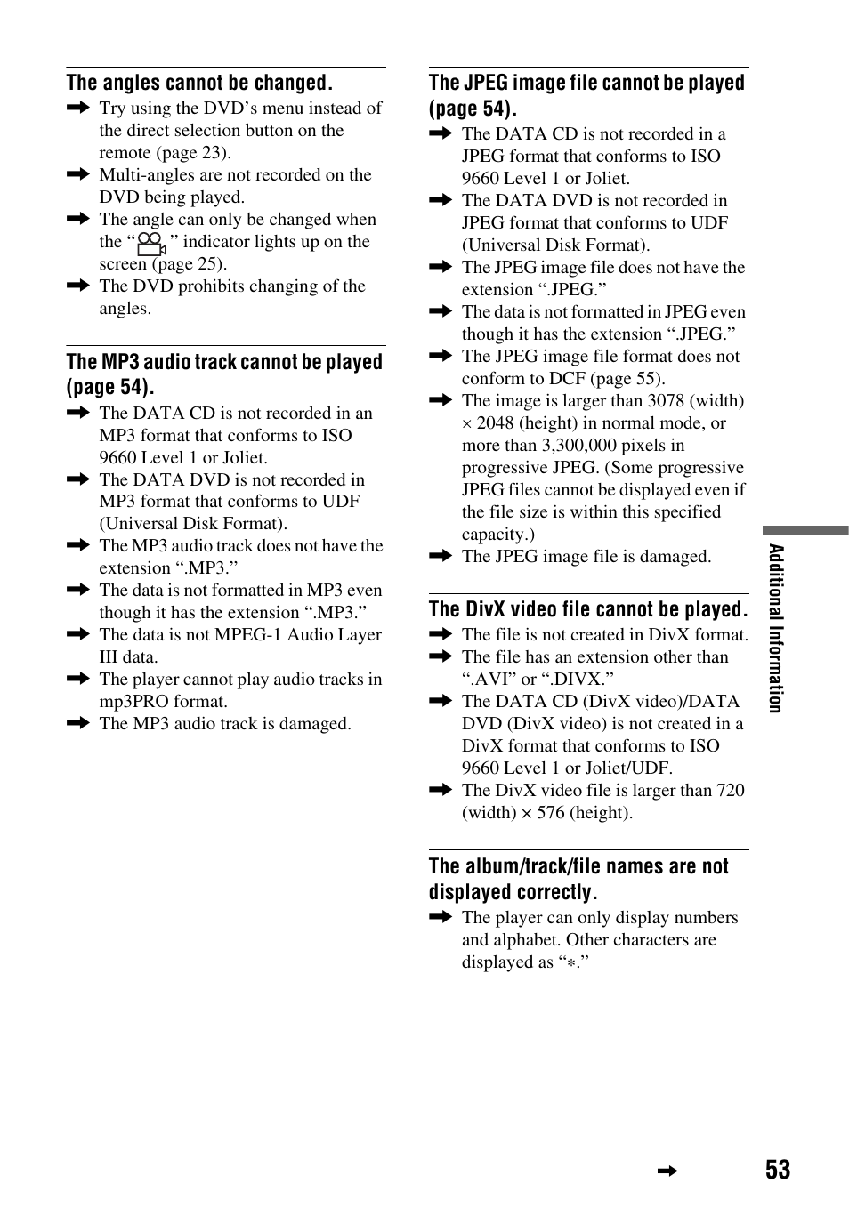 Sony DVP-FX720 User Manual | Page 53 / 60