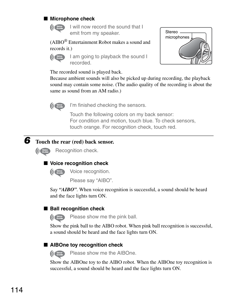 Sony ERS-7M2 User Manual | Page 114 / 140