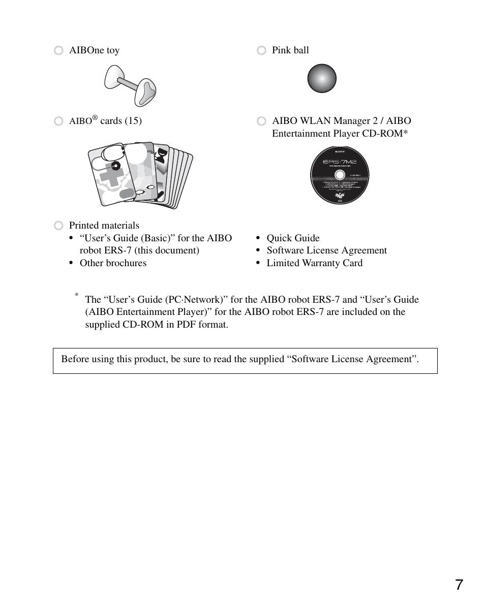 Sony ERS-7M2 User Manual | Page 7 / 140