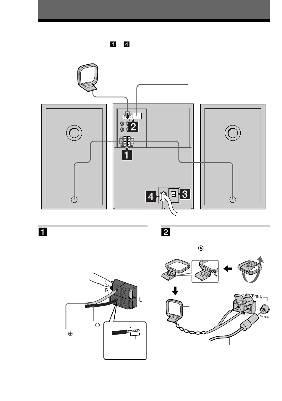 Getting started, Step 1: hooking up the system, 4getting started | Sony CMT-CP33MD User Manual | Page 4 / 88