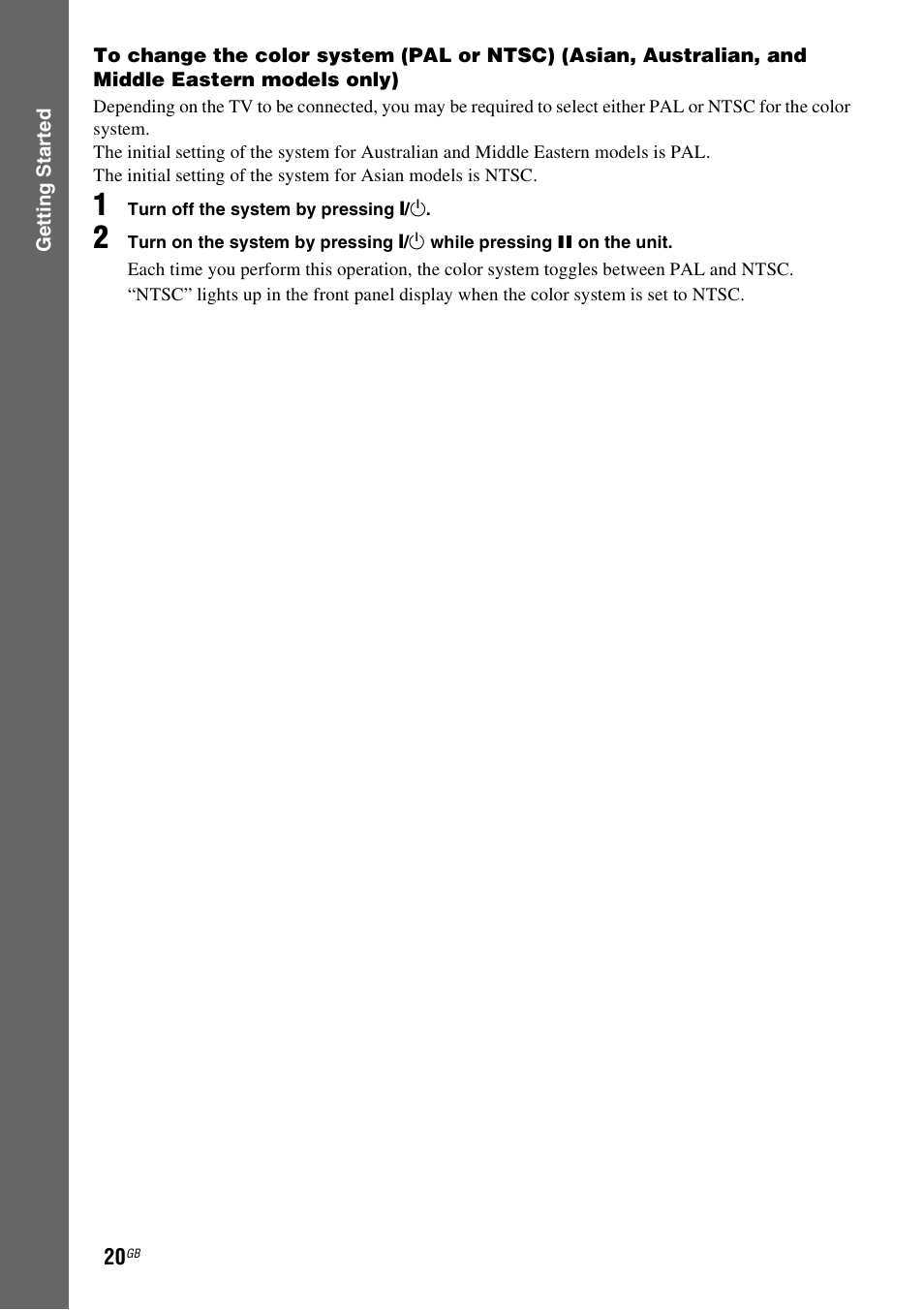 Sony DAV-DZ270 User Manual | Page 20 / 112