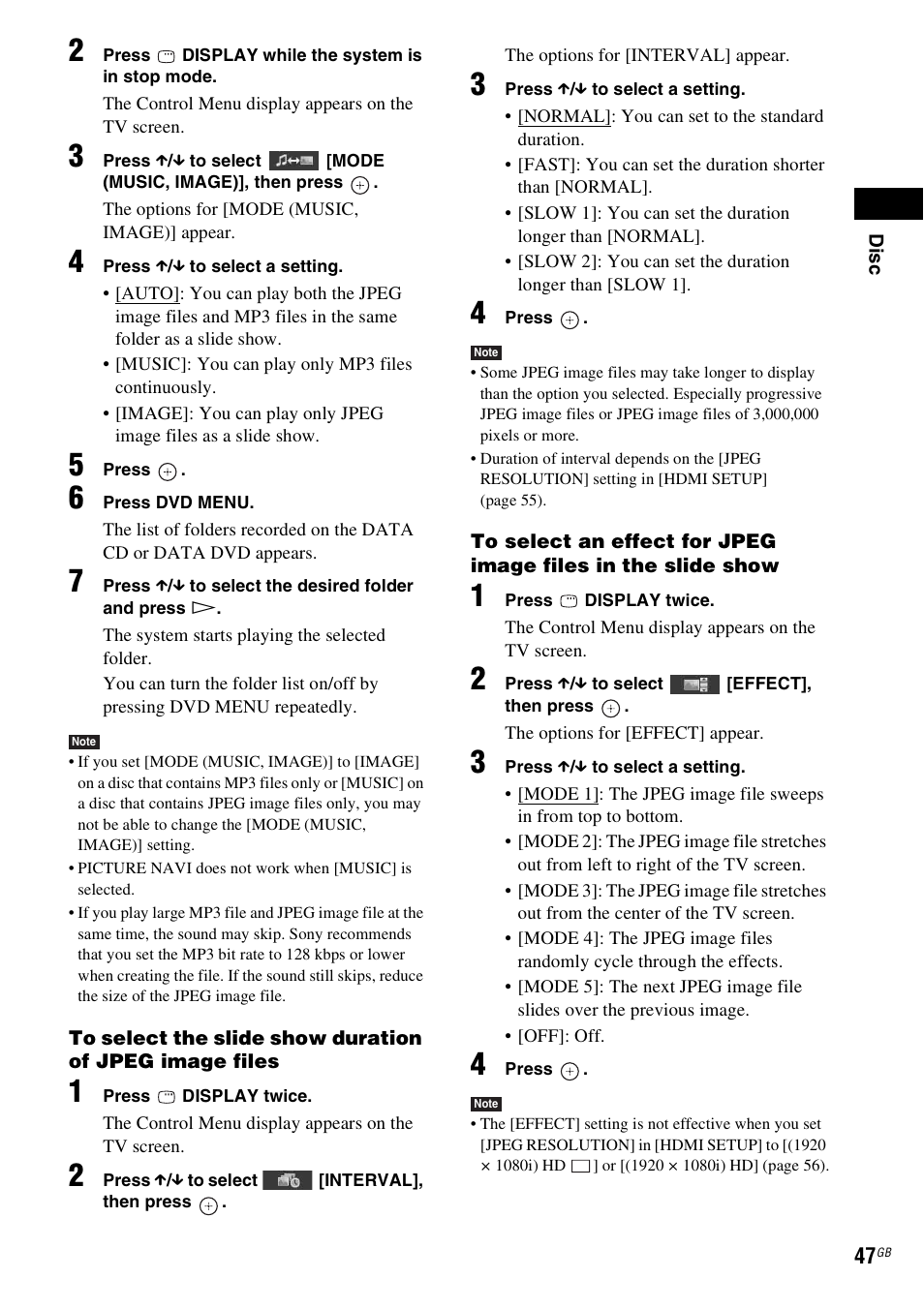 Sony DAV-DZ270 User Manual | Page 47 / 112