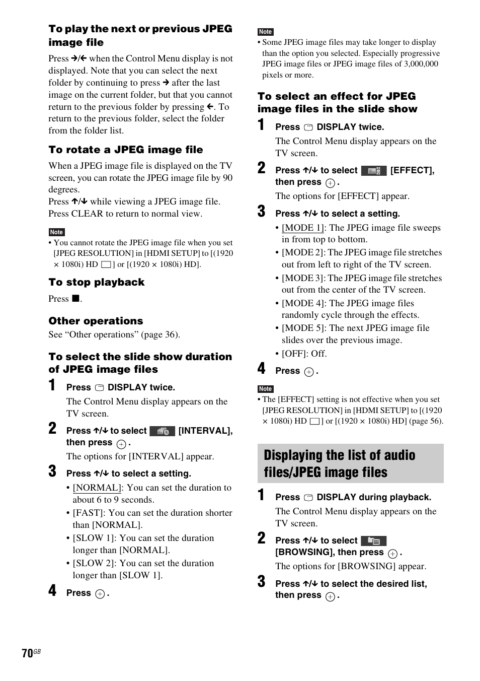 Sony DAV-DZ270 User Manual | Page 70 / 112